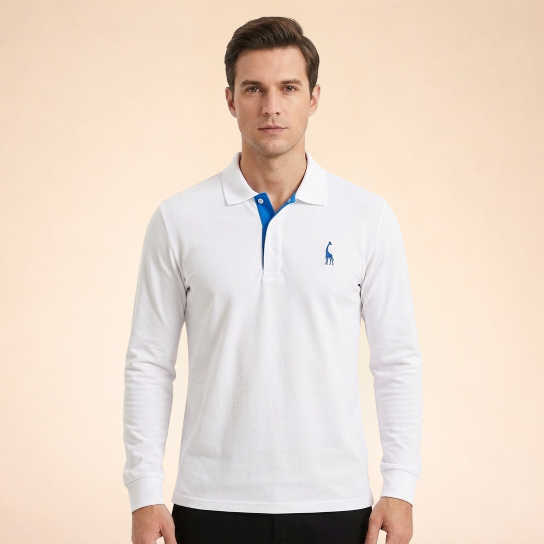 Marcellon | Men’s Classic Long Sleeve Polo Shirt