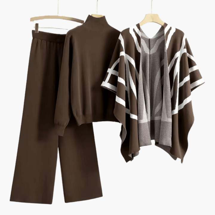 Knitera | Knitwear Set – Relaxed Cardigan and Wide-Leg Trousers for Women