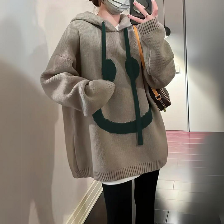 Vans | Oversized Hoodie with Smiley Face for Relaxed Style