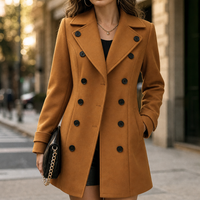 Diana | Timeless and Sophisticated Women's Double Breasted Wool Blazer Coat