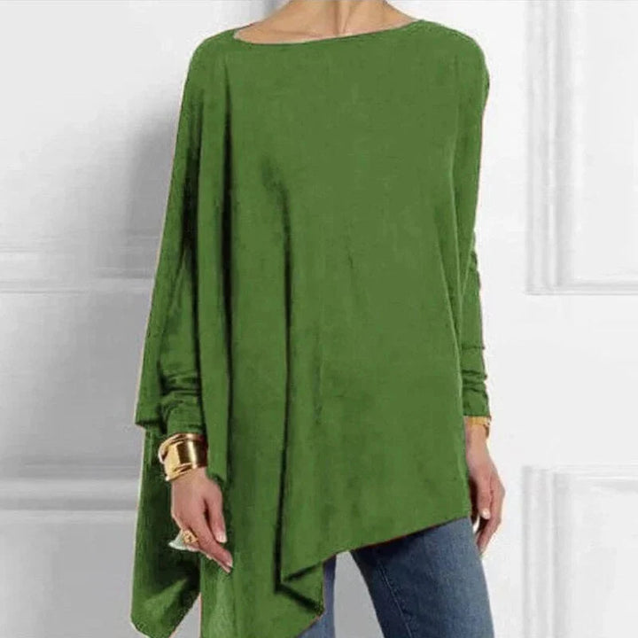 Eleanor | Soft and Comfortable Asymmetric Knit Tunic Top