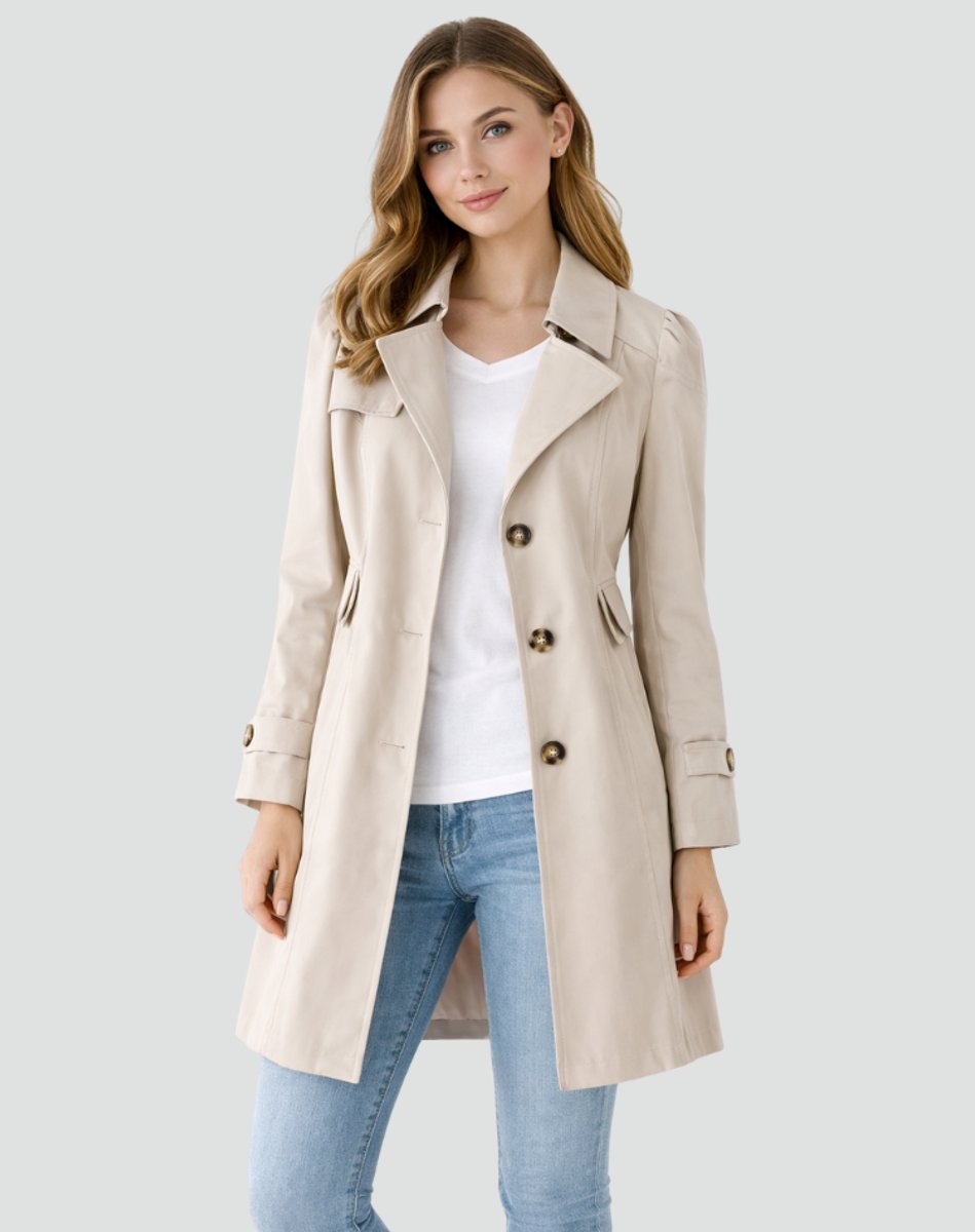 Mia | Comfortable And Classic Tailored Trench Coat