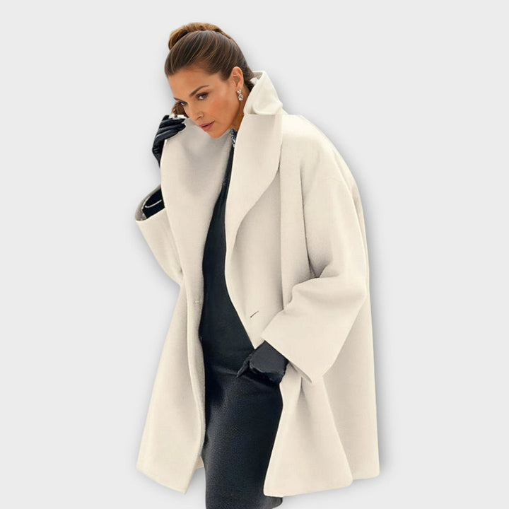 Claire | Wool Coat – Stylish Windproof Design for Women