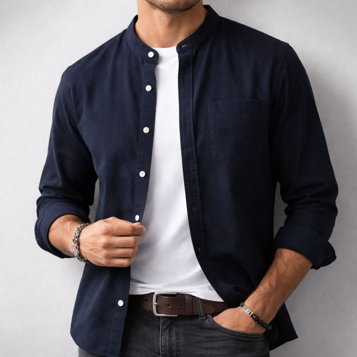 Riley | Casual Linen Shirt – Structured Design for Effortless Style