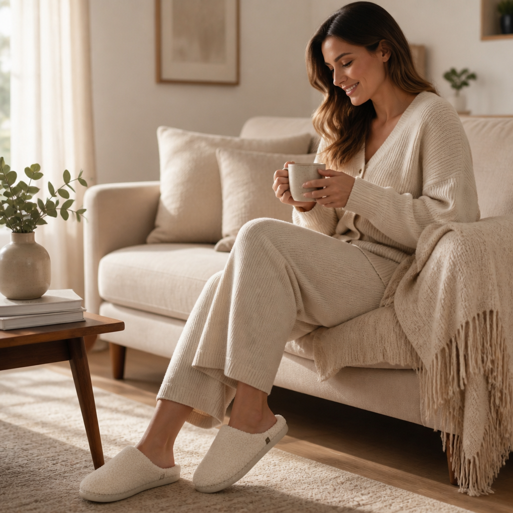 Toastia | Plush Indoor-Outdoor Non-Slip Slippers for Women