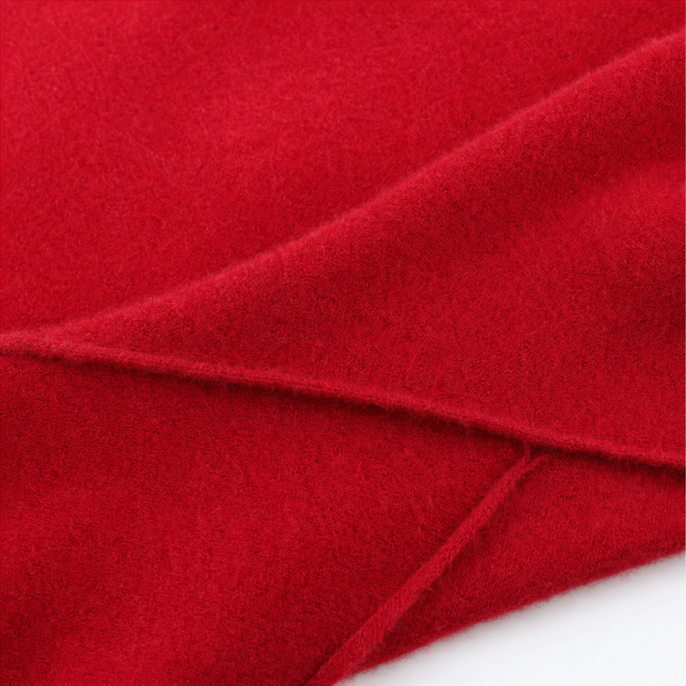 Mantelle | Draped Shawl Collar Open-Front Wool Coat