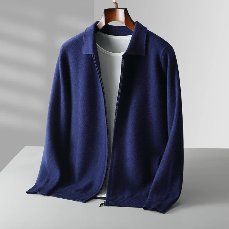 Ethan | Modern and Versatile Full-Zip Knit Cardigan