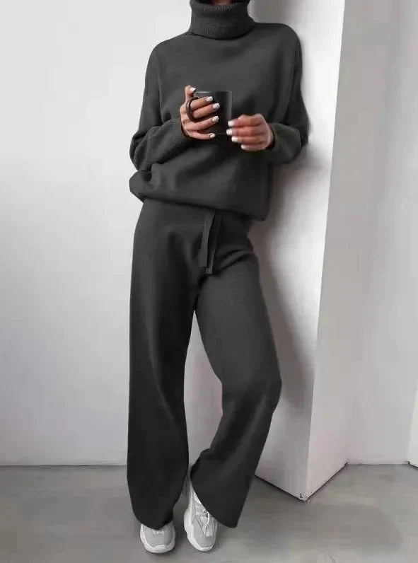 Elizabeth | Cozy And Elegant Turtleneck Knitted Two Piece Set