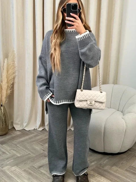 Emma | Modern And Comfortable Knit Two Piece Set