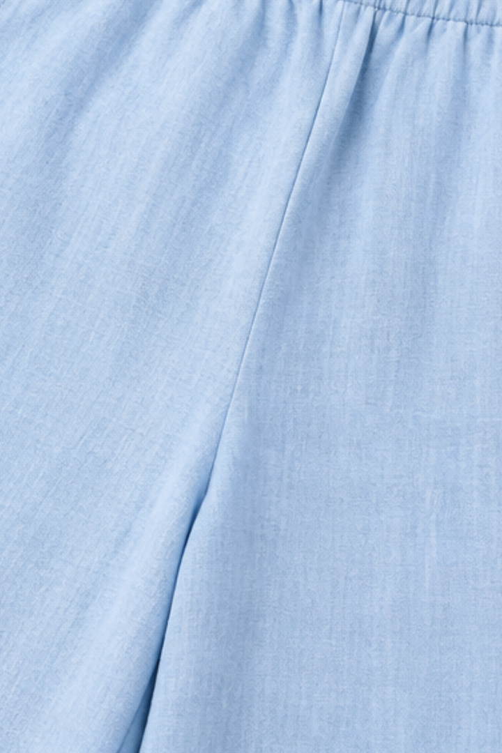 Ophira | V-Neck Button-Up Vest and Wide-Leg Pants Set for Women