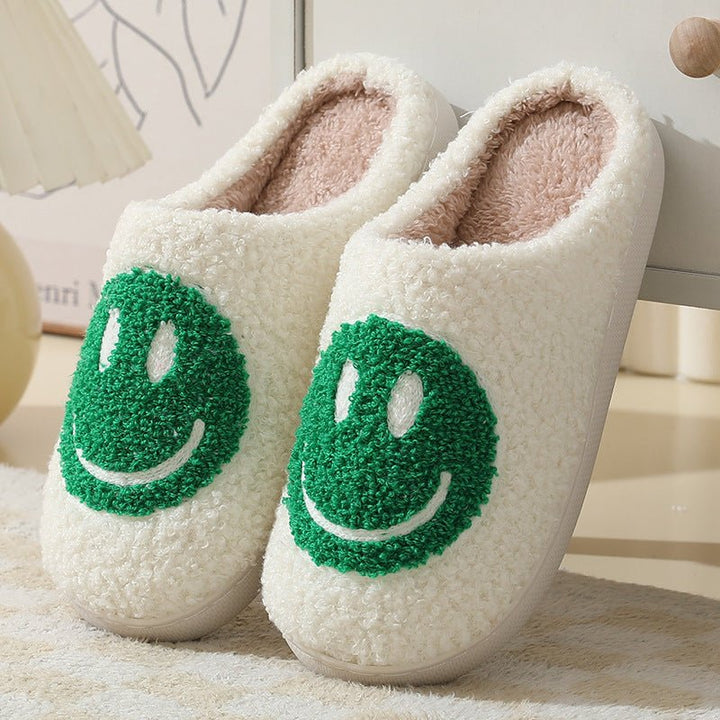 Caron | Unisex Slippers – Cozy Smiley Design for Home Use
