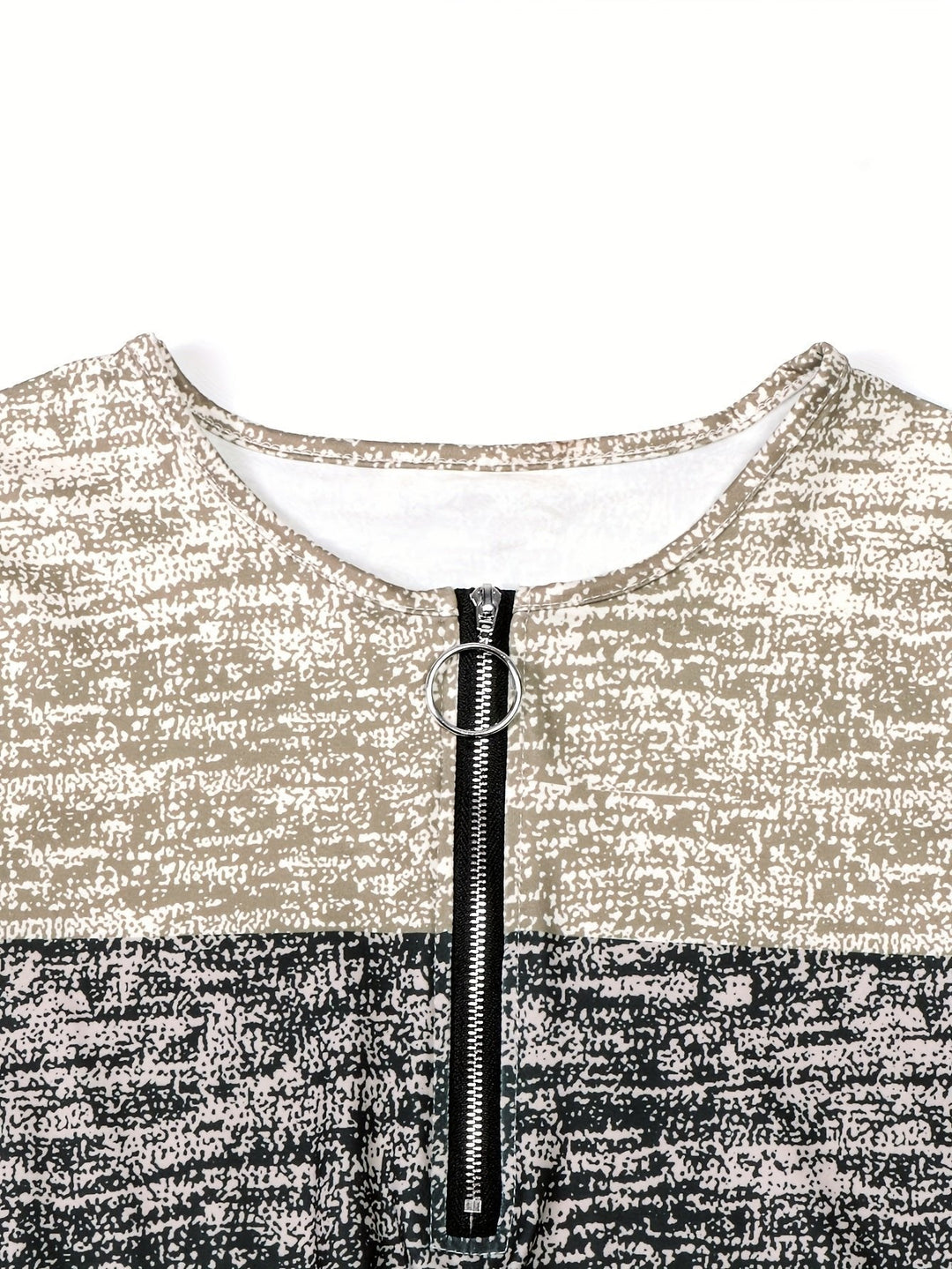 Ophelia | Colorblock Quarter-Zip Top – Effortless Everyday Style