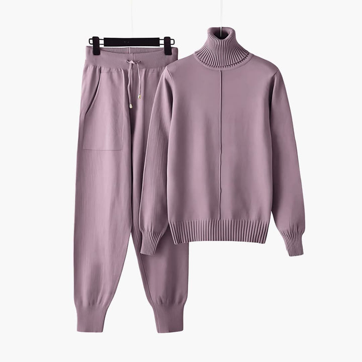 Knitwear | Turtleneck Knit Lounge Set for Women