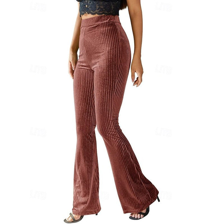 Soleil | High-Waist Flared Pants – Effortlessly Chic Style for Women