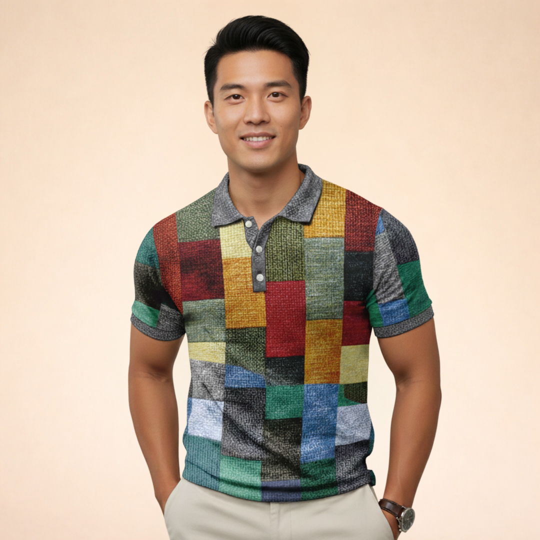 Marco | Polo uomo multicolore per uno stile smart-casual