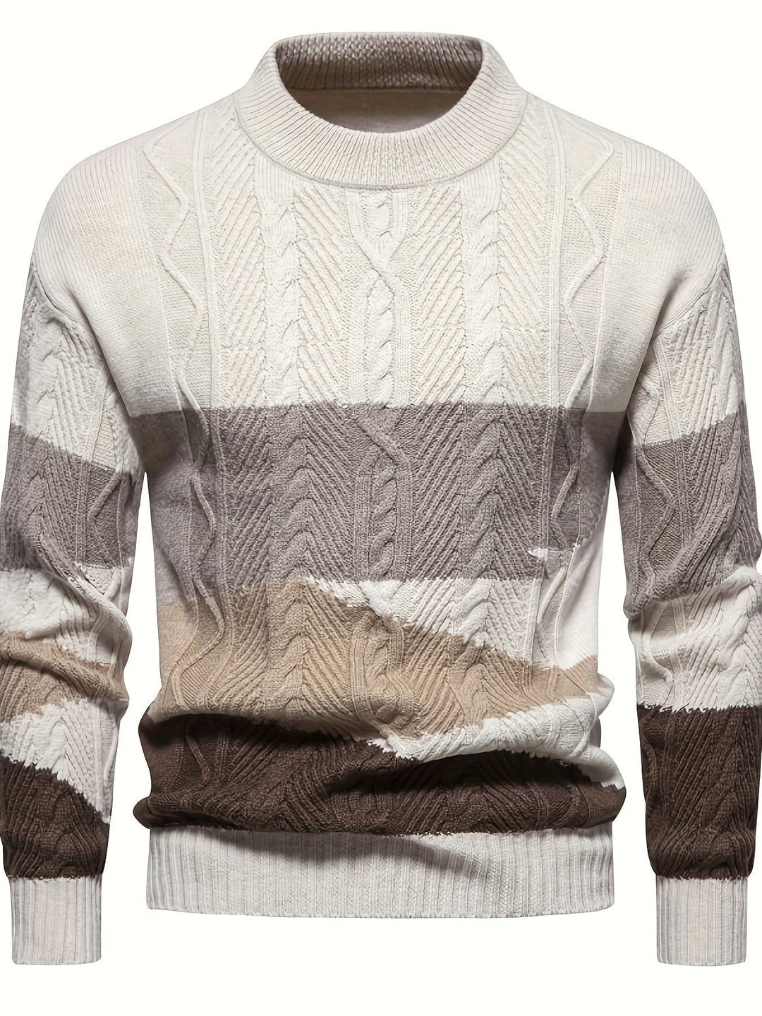 Simon | Textured Colour-Block Sweater for Men