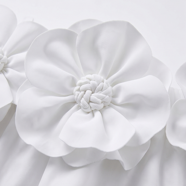 Florenza | Off-Shoulder Dress – Sculpted Floral Design for Women