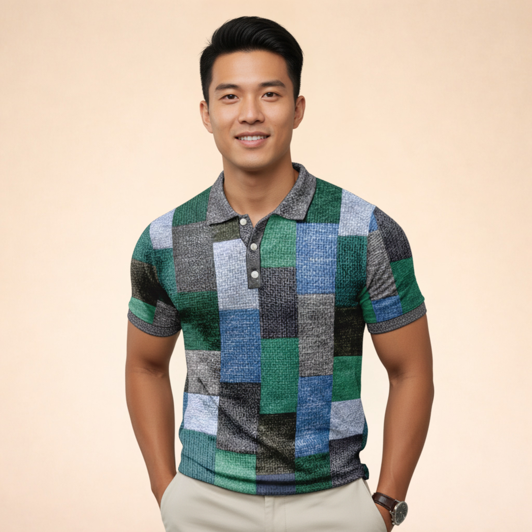 Marco | Polo uomo multicolore per uno stile smart-casual