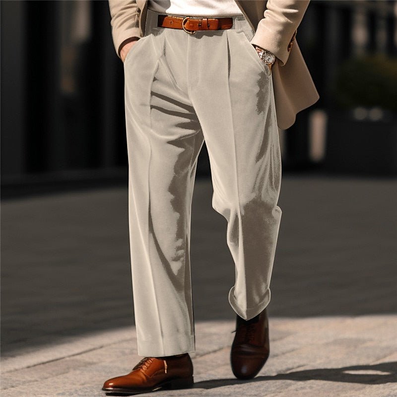 Rupert | Tailored Straight-Leg Trousers – Effortless Style for Men