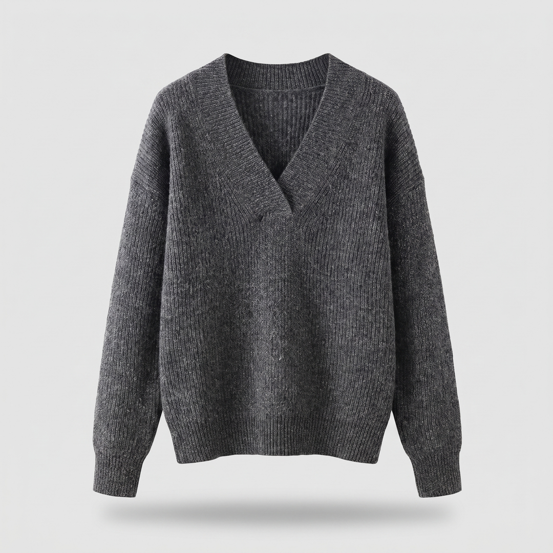 Camille | V-neck Knit – Cozy Everyday Style for Women