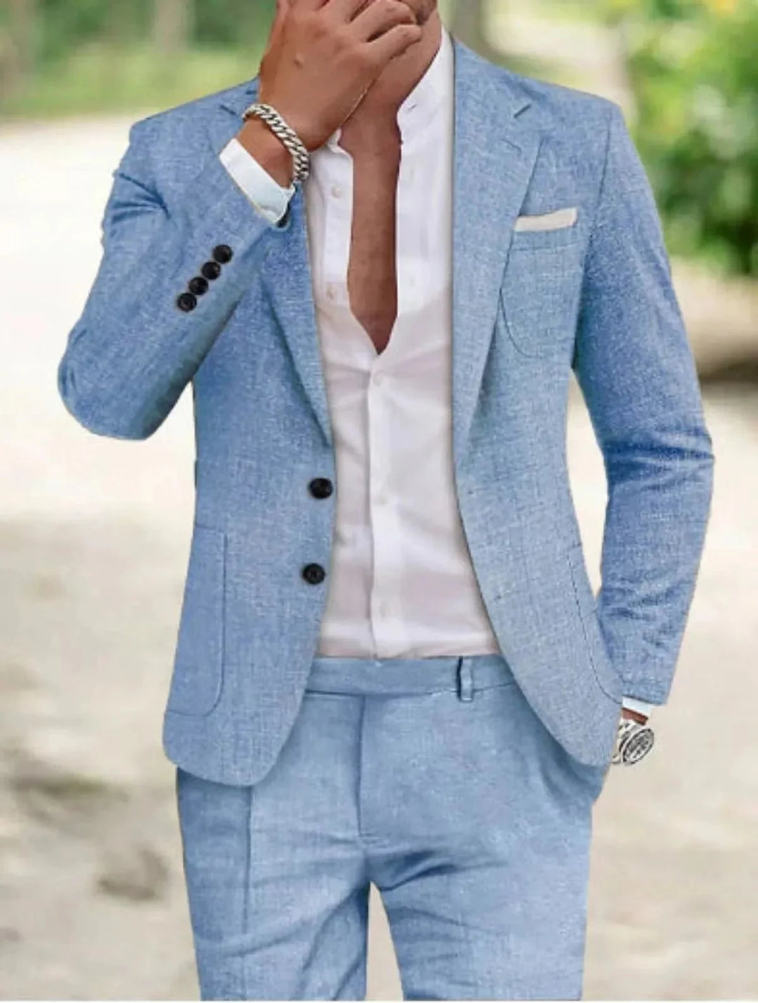 Bruno | Classic Two-Button Wedding Suit Set for Men