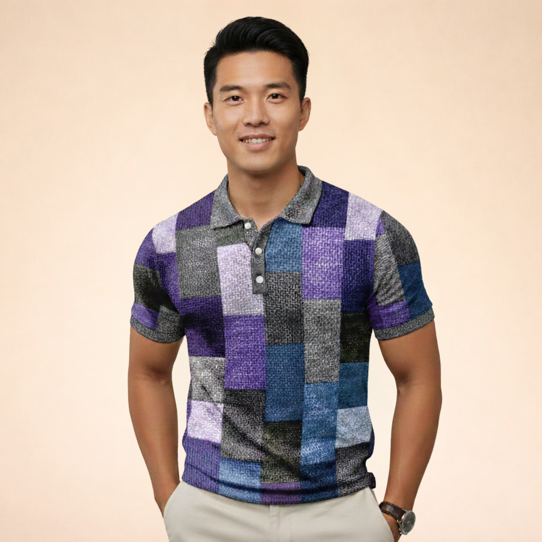 Marco | Polo uomo multicolore per uno stile smart-casual