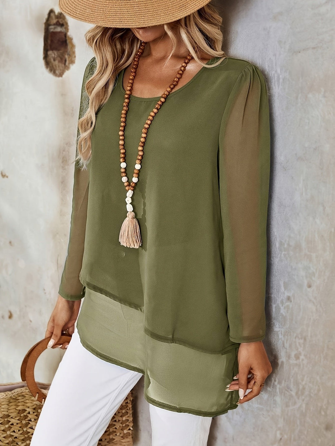 Annika | Flowing Blouse – Lightweight Layered Design for Women