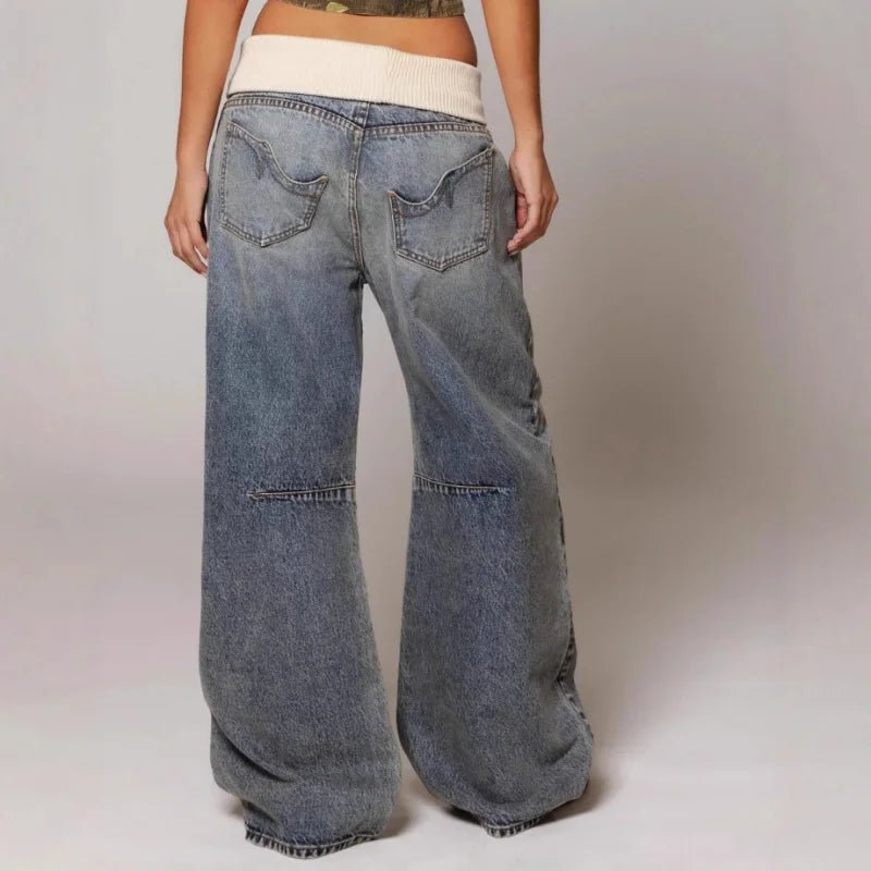 Vanessa | Baggy Jeans – Vintage Washed Style for Women