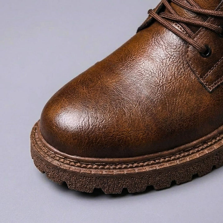 Graham | Genuine Leather Boots – Vintage Style for Men