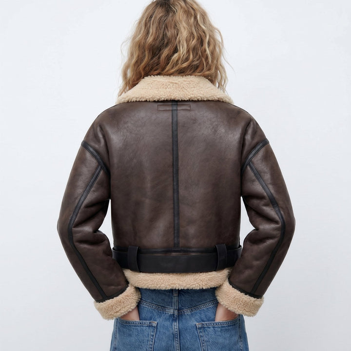 Elfriede | Bomber Jacket – Luxurious Reversible Lambskin for Women