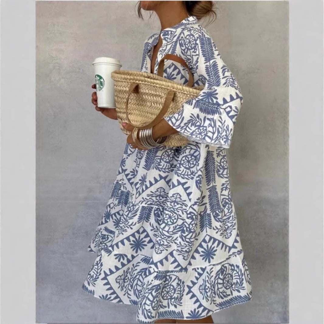 Harper | Lightweight and Casual Floral Print Tunic Dress