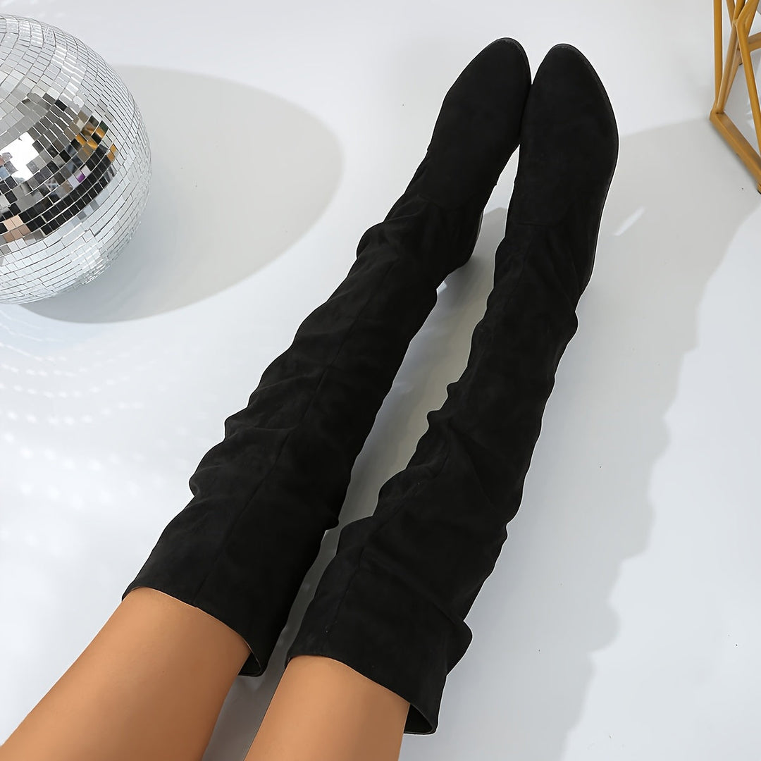 Amelia | Elegant And Relaxed Slouchy Knee High Boots