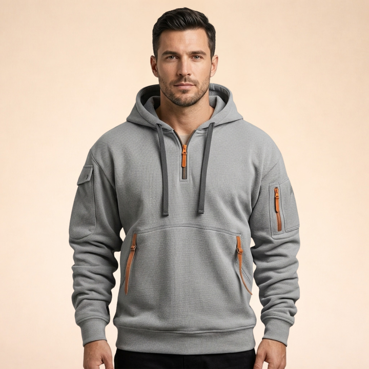 Joseph | Elegant & Breathable Half-Zip Hoodie