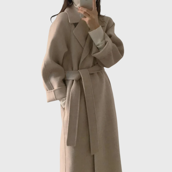 Veronika | Classic Wool Winter Coat – Elegant Warmth for Women