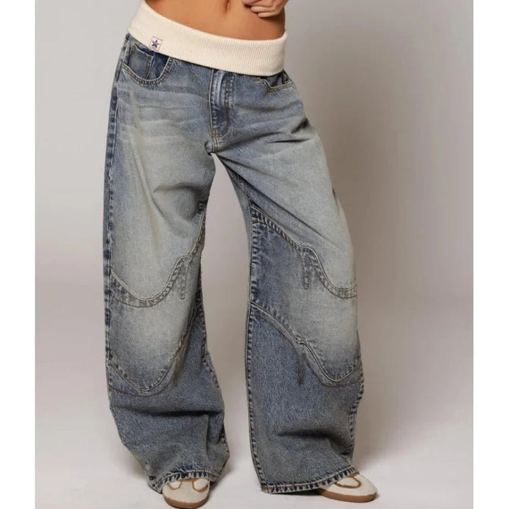 Vanessa | Baggy Jeans – Vintage Washed Style for Women