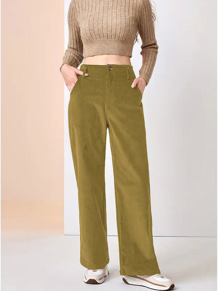 Frieda | Wide Leg Cord Pants for Everyday Style