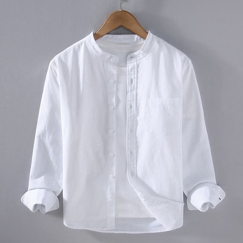 Riley | Casual Linen Shirt – Structured Design for Effortless Style