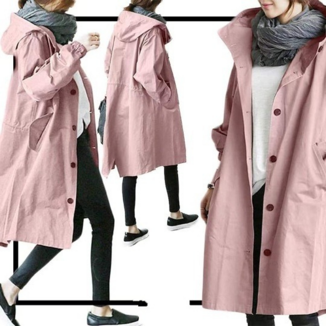 Victoria | Comfortable And Protective Hooded Trench Coat