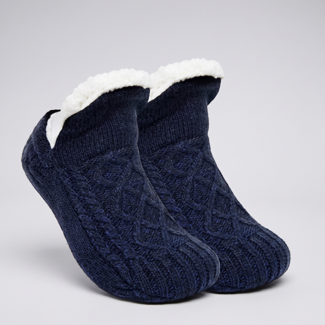 Fleexa | Fleece Lined Knit Slippers for Women