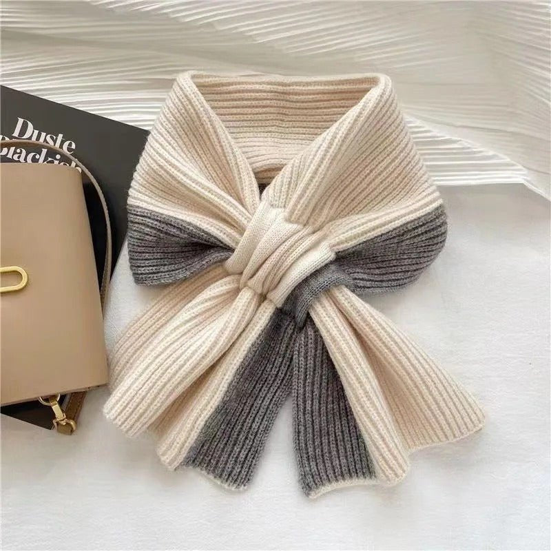 Drune | Short Knit Winter Scarf – Cozy Accessory for Style