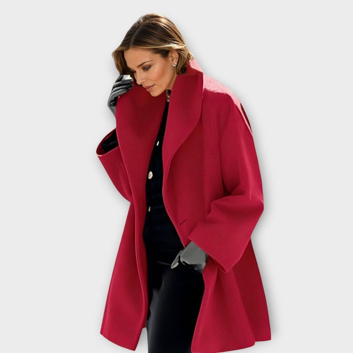 Claire | Wool Coat – Stylish Windproof Design for Women