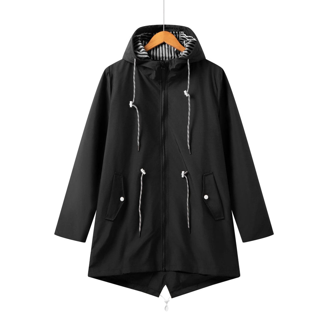 Sophia | Waterproof Trench Coat – Practical Hooded Style for Women