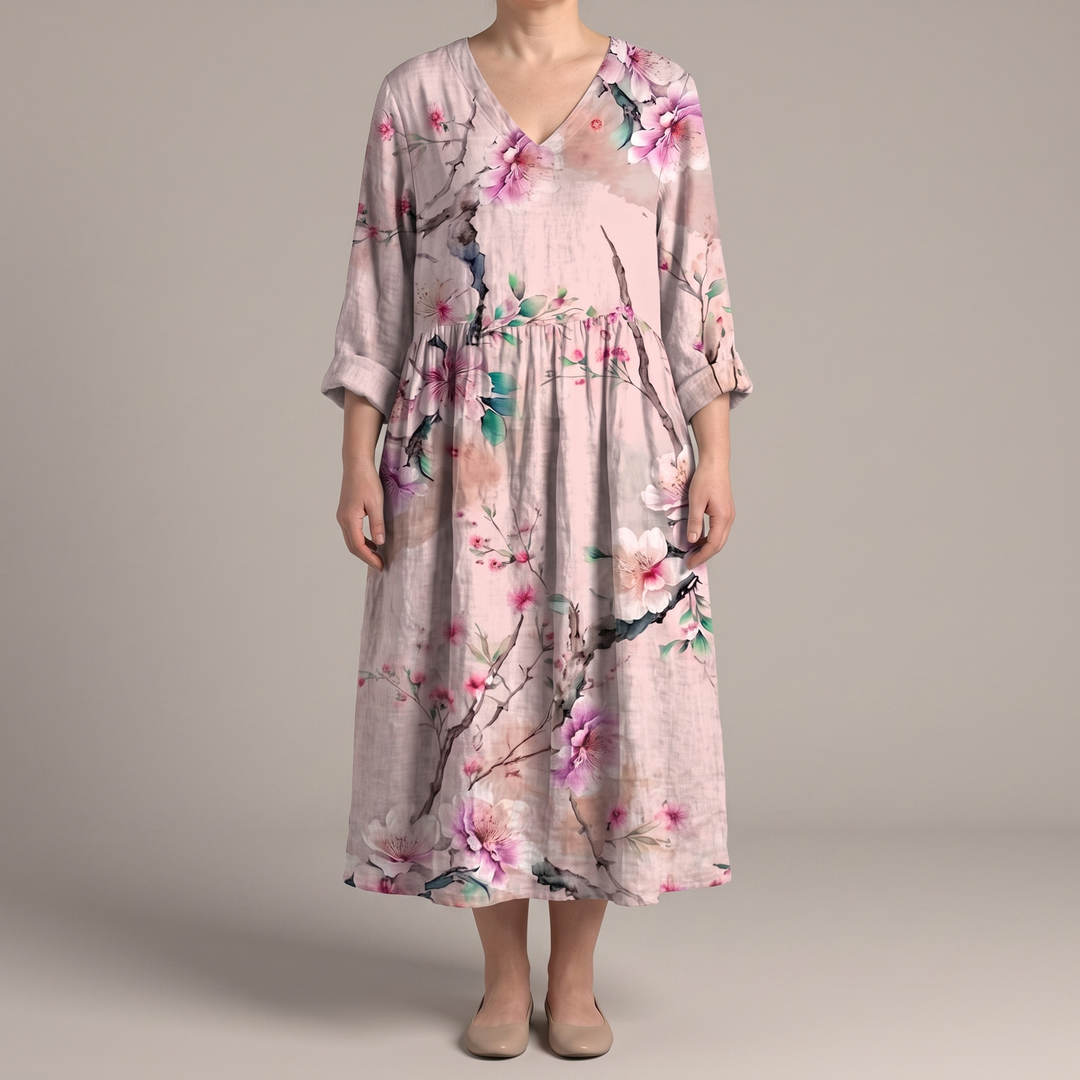 Alina | Midi Dress – Floral Print Style for Women