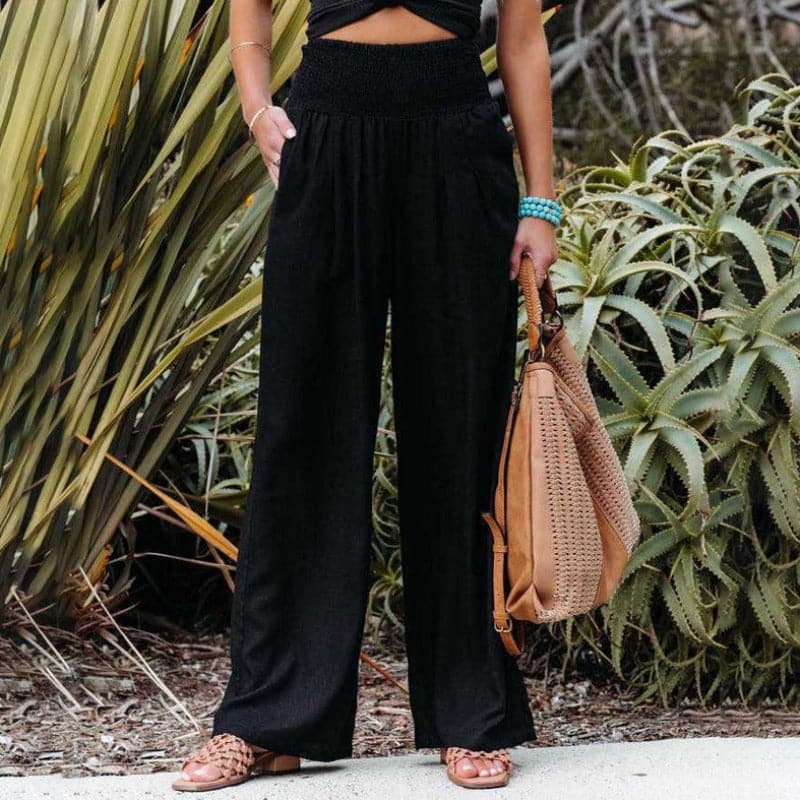 Nora | Casual and Breathable Cotton Linen Wide Leg Pants