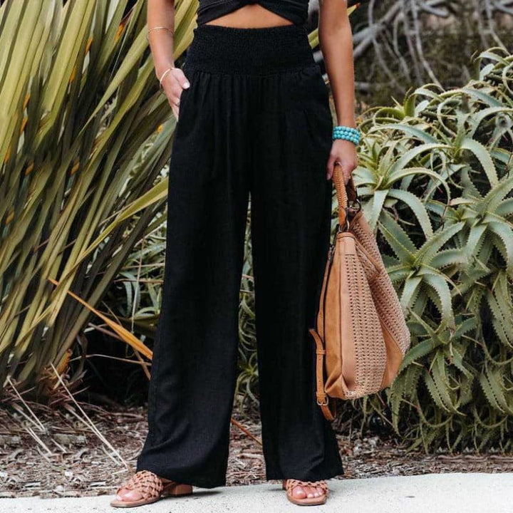 Nora | Casual and Breathable Cotton Linen Wide Leg Pants