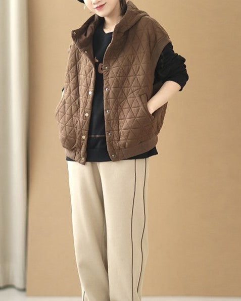 Sophia | Warm And Practical Hooded Winter Vest