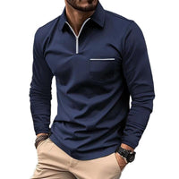 Alexander | Elegant And Classic Long Sleeve Polo Shirt