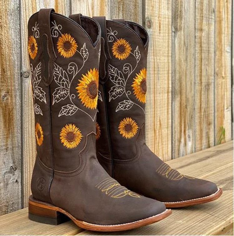 Camille | Stivali da cowboy affascinanti e ricamati