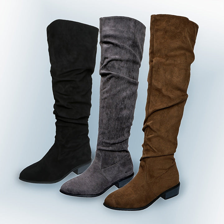Amelia | Elegant And Relaxed Slouchy Knee High Boots