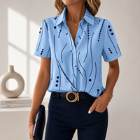 Christin | Refined and Versatile Abstract Print Blouse